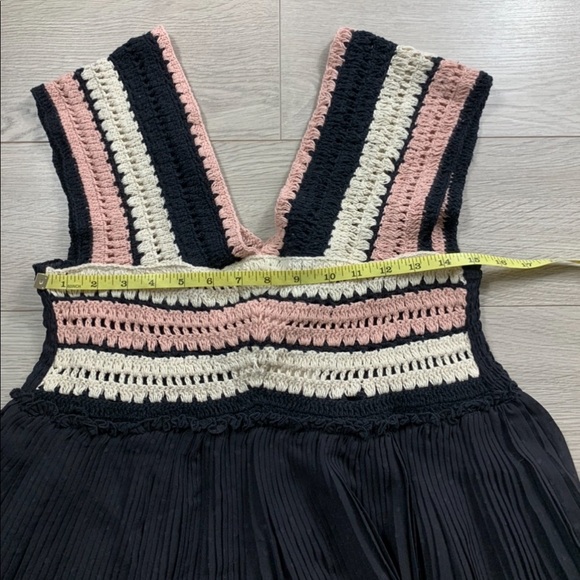 Zara Crochet Trim Black Dress - Picture 9 of 12